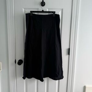 Talbots Elegant Black Women's Linen Skirt